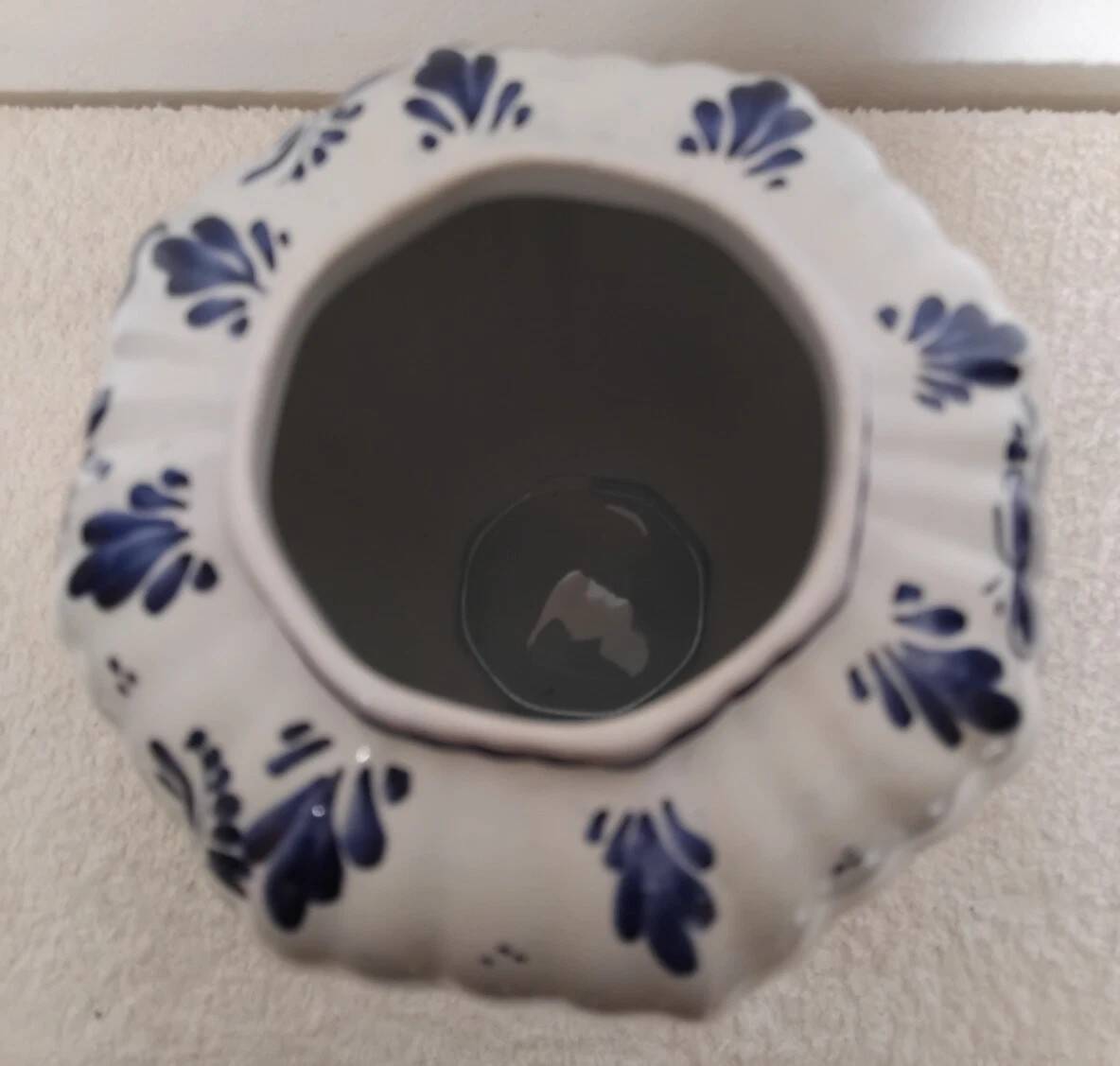 Vintage Delft Vase/Potiche, Hand-Painted and Signed