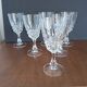 6 white wine glasses in Arques Pompadour crystal