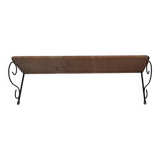 Metal and wicker shelf