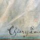 Tableau HST Madone Sainbte vierge fin XIX° signé Chiery pour restauration