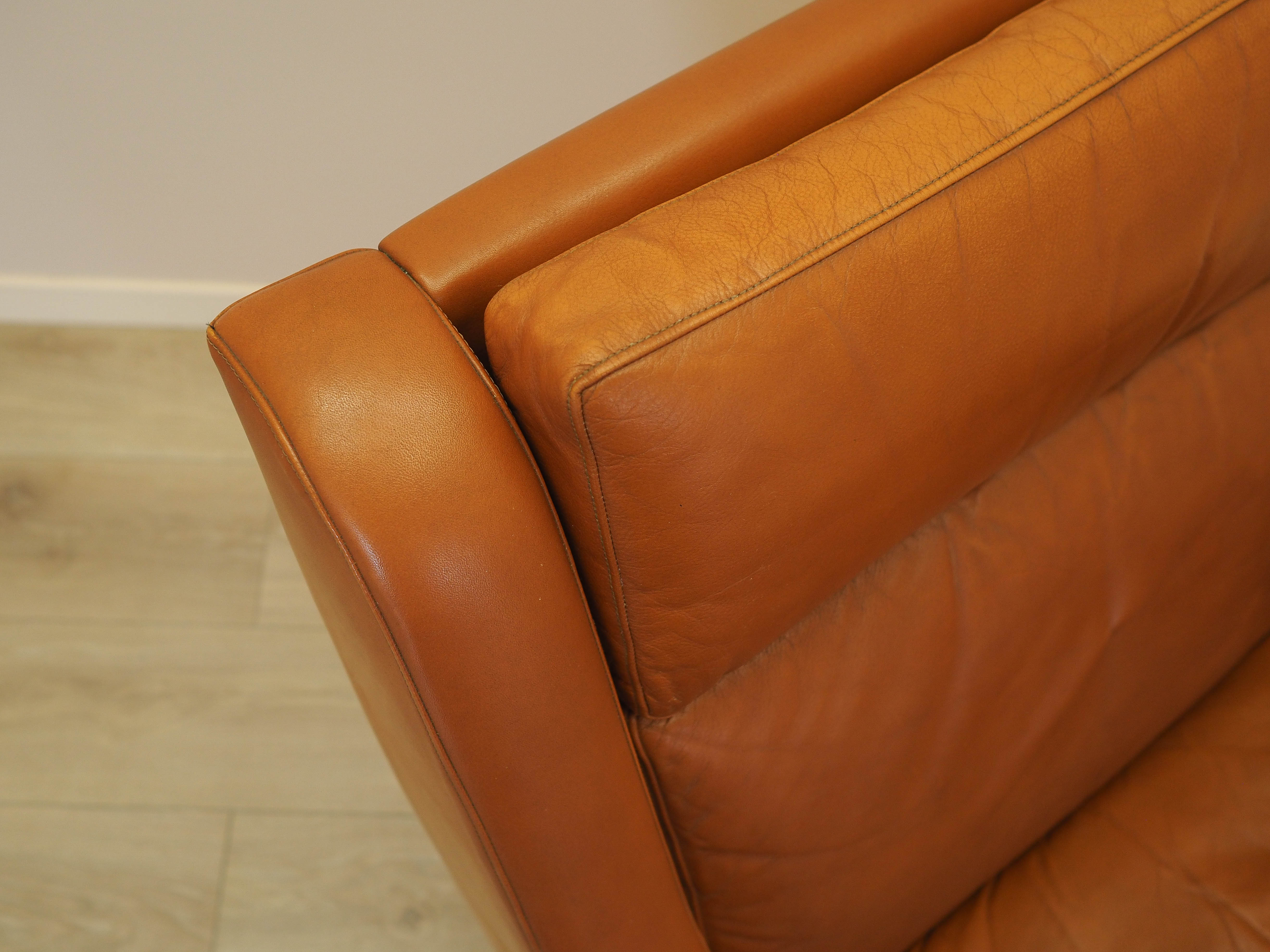 Orange armchair, Danish design, 1970s, made in Denmark