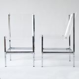 Pair of plexiglass chairs 1970