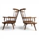 Paire de fauteuils lounge Windsor faits à la main, Angleterre, vers 1960
