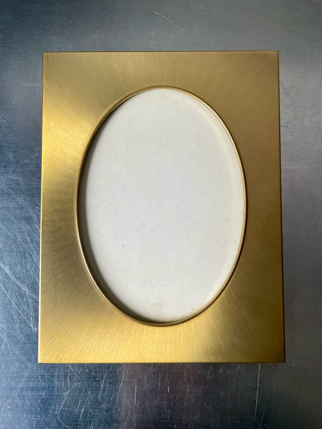 Danish Design vintage MCM  scandinavian brass frame 22.5 cm x 17 cm