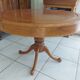 Round table in mahogany