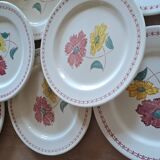 13 assiettes anciennes DDP France, années 1950-60
