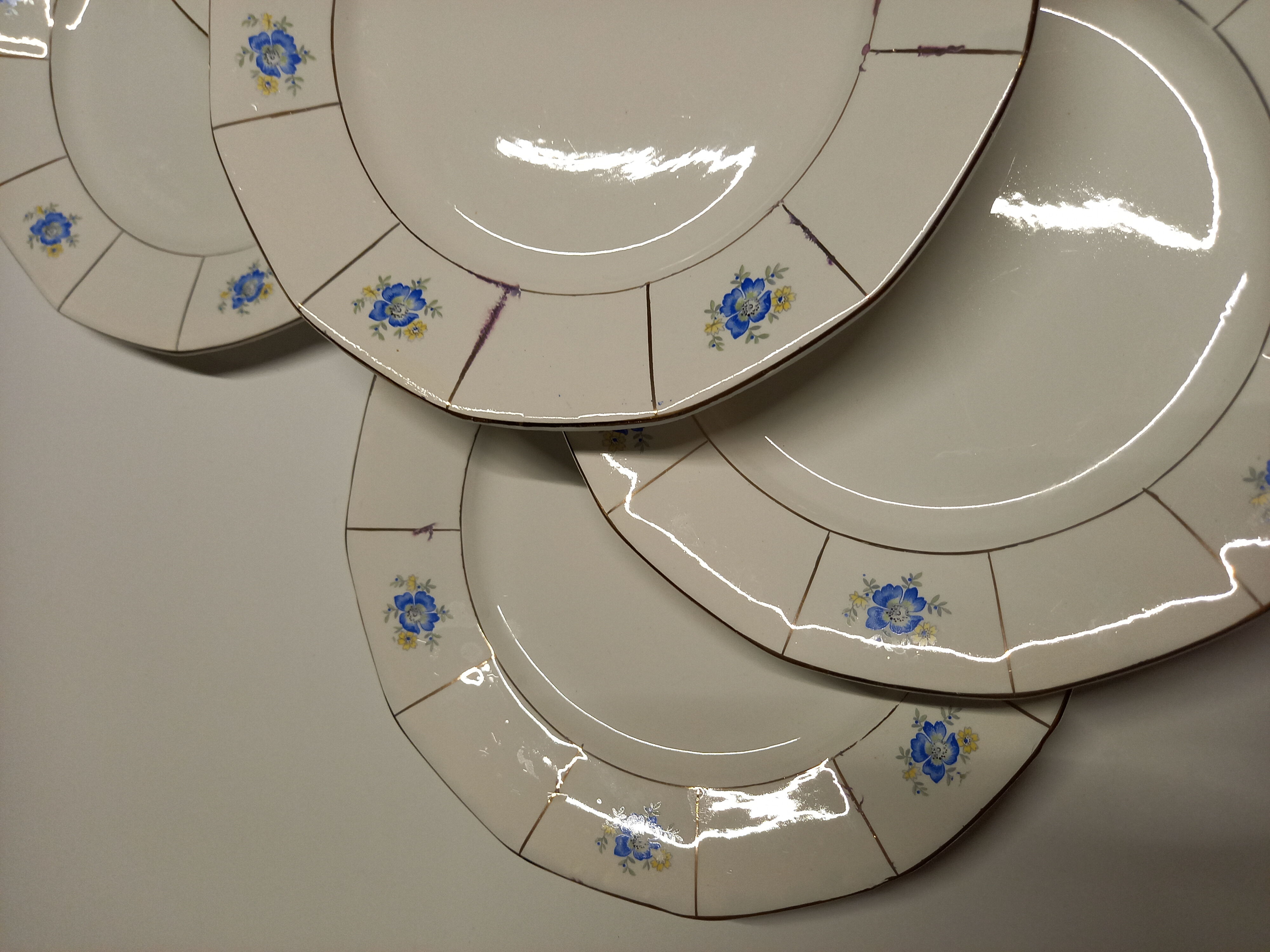 Digoin Sarreguemines flat plates