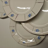 Assiettes plates Digoin Sarreguemines