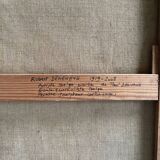 Surrealist oil on canvas Robert Degenève Belgian fishing boats