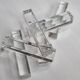 Set of six crystal knife holders, Baccarat, 8 cm