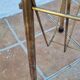 Entrance shelf shoe holder, vintage magazine door in tubular steel, 80 cm