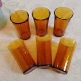 Large vintage Duralex orangeade glasses