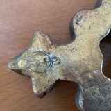 Golden mirror 28x44cm