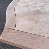Renovated extendable monastery dining table in solid oak 220-300cm