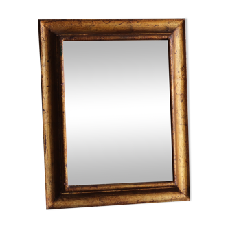 Antique gilded wooden mirror 42x52cm