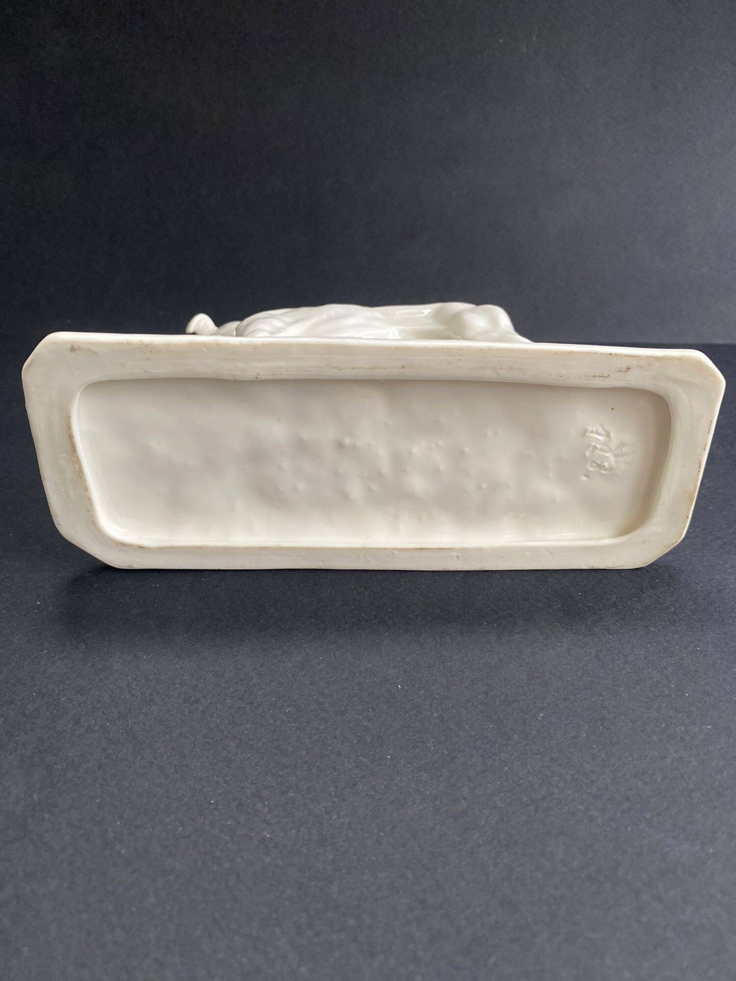 Nymphenburg porcelain greyhound sculpture signed PJ MENE