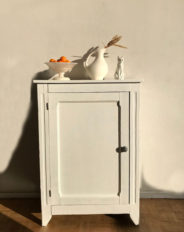 Parisian buffet of the 1940s painted white