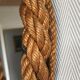 Vintage rope round mirror  32cm