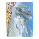 Seaside Hamlet Painting