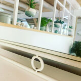 White vintage mirror