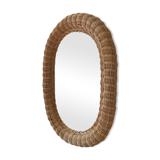 Rattan mirror