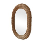 Rattan mirror