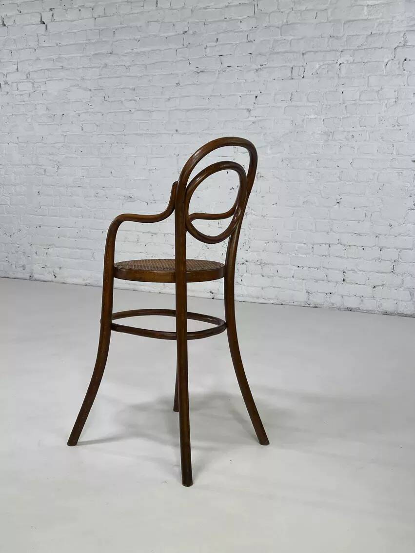 Children's high chair by Thonet model 1230 beginning of the century