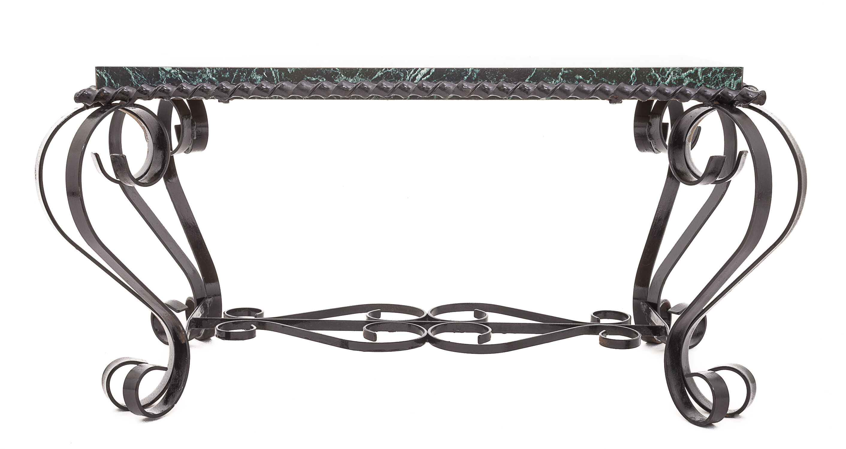 Wrought iron coffee table