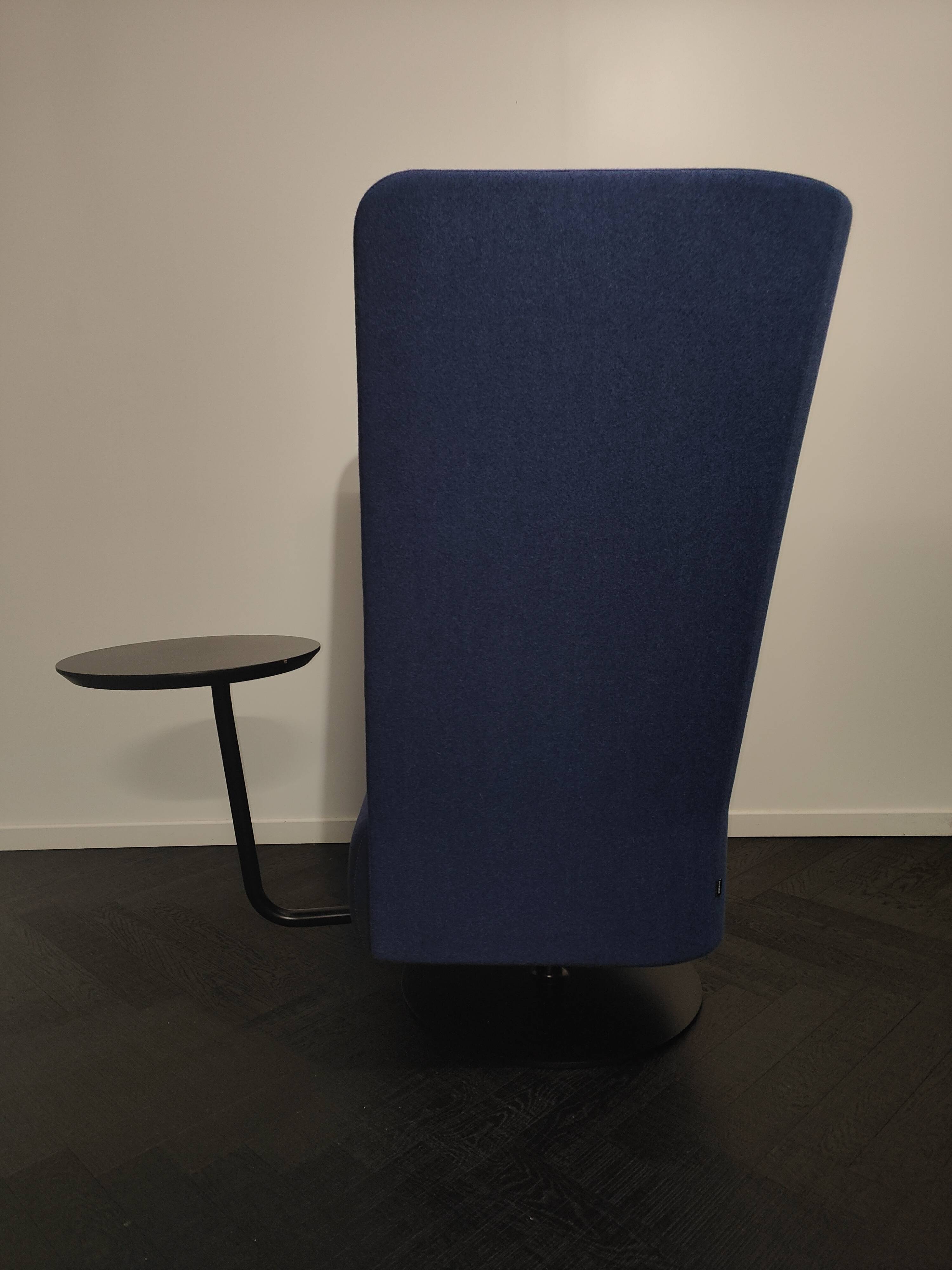 Sitland Cell128 acoustic armchair in blue fabric