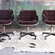 Knoll velvet executive office chair 1973