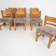 Set of 10 pinewood dining chair in the style of Ate van Apeldoorn, The Netherlands 1970's