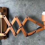 Lampe applique scandinave accordéon zig zag en bois