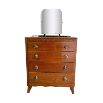 Vintage chest of drawers with Mirror by Lebus