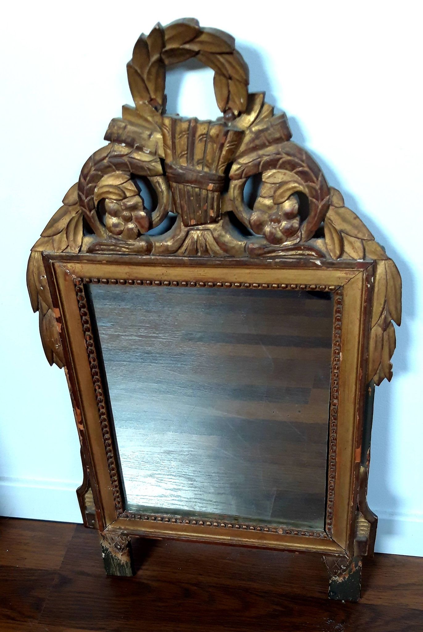 Miroir bois doré L XVI
