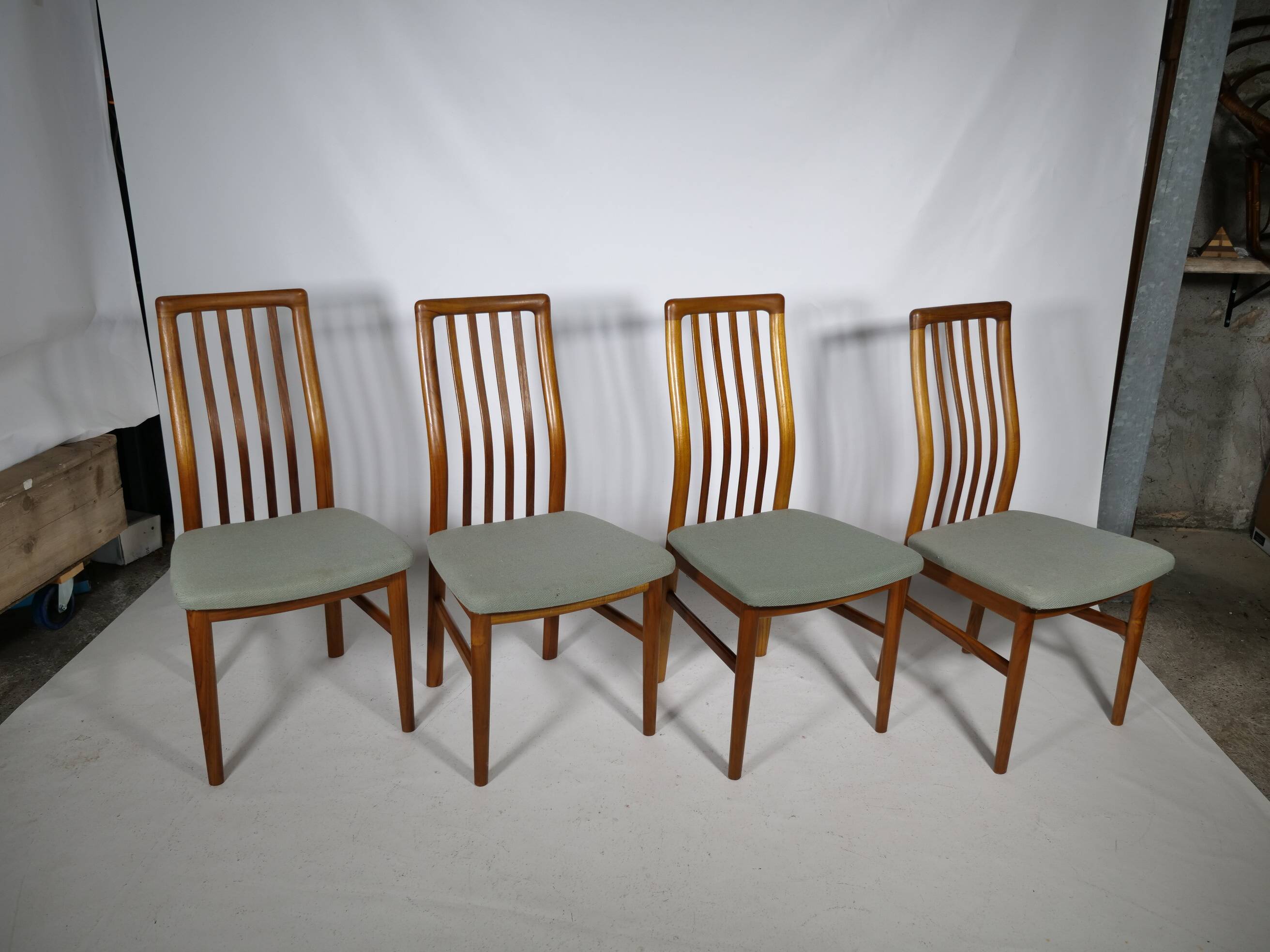Danish Design teak dining chairs Kai Kristiansen, Set of 4