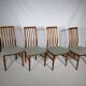 Danish Design teak dining chairs Kai Kristiansen, Set of 4