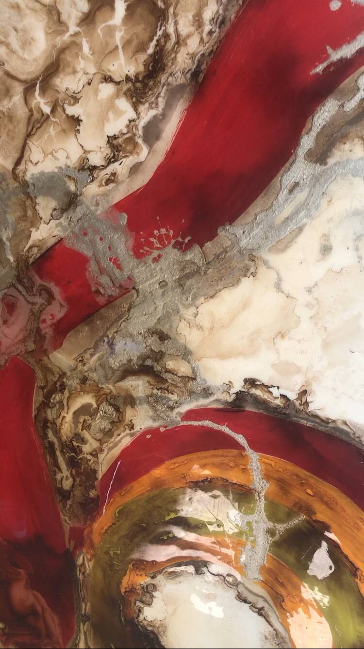 Large Abstract Canvas by the Spanish Publisher Schuller – 150x81 cm