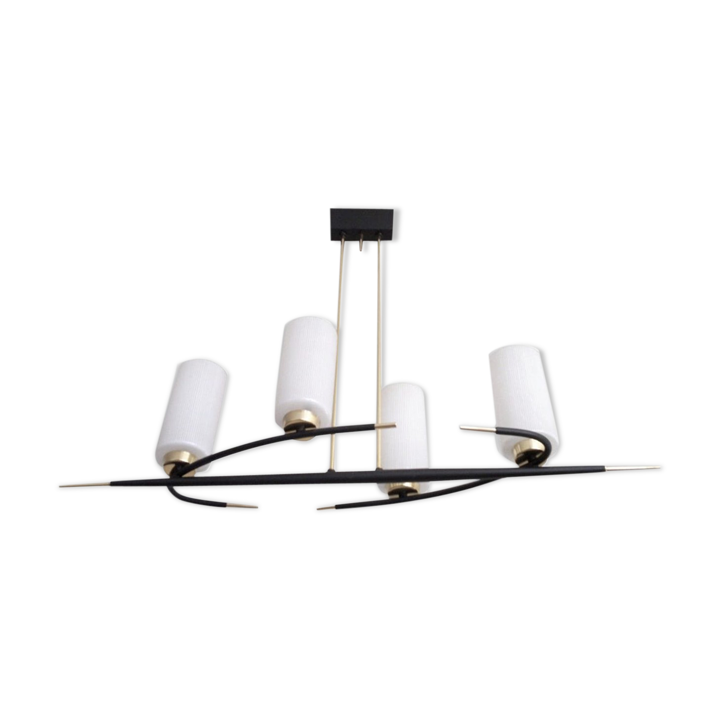 Candlestick suspension 4 lights Arlus 50s