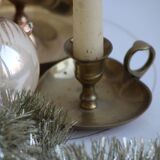 Set of 2 brass candle holders