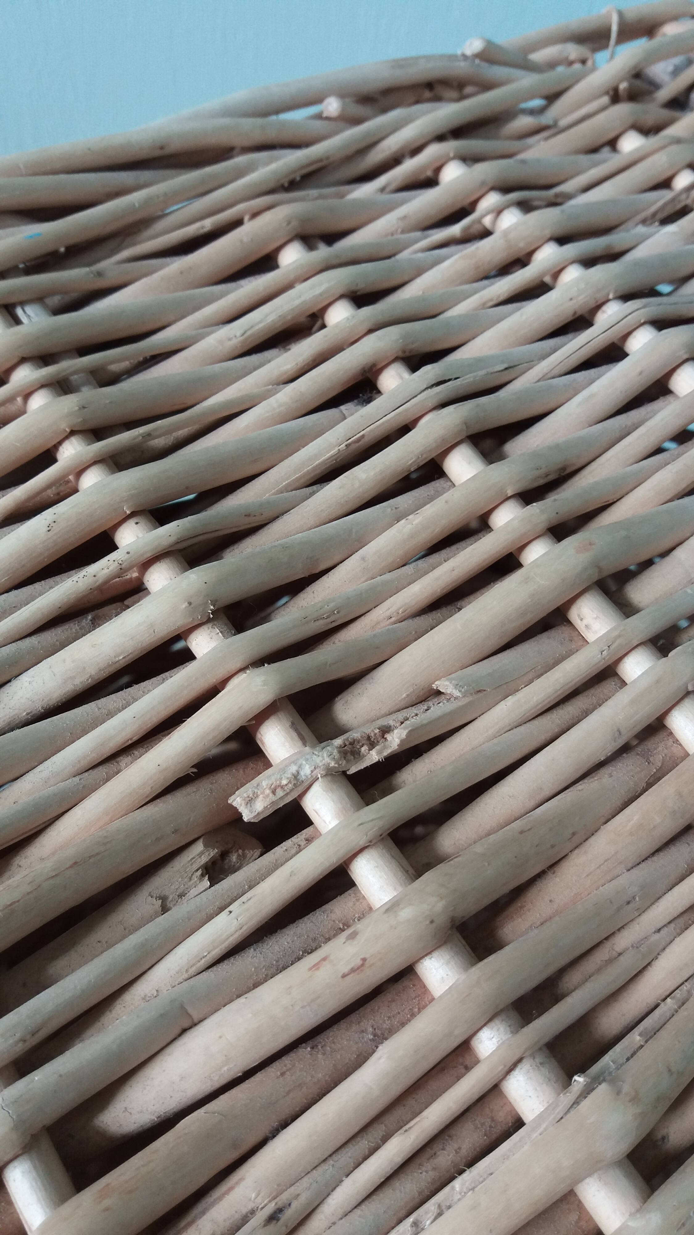 Wicker crate, very large basket