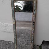 Large vintage beveled mirror (112x39cm)