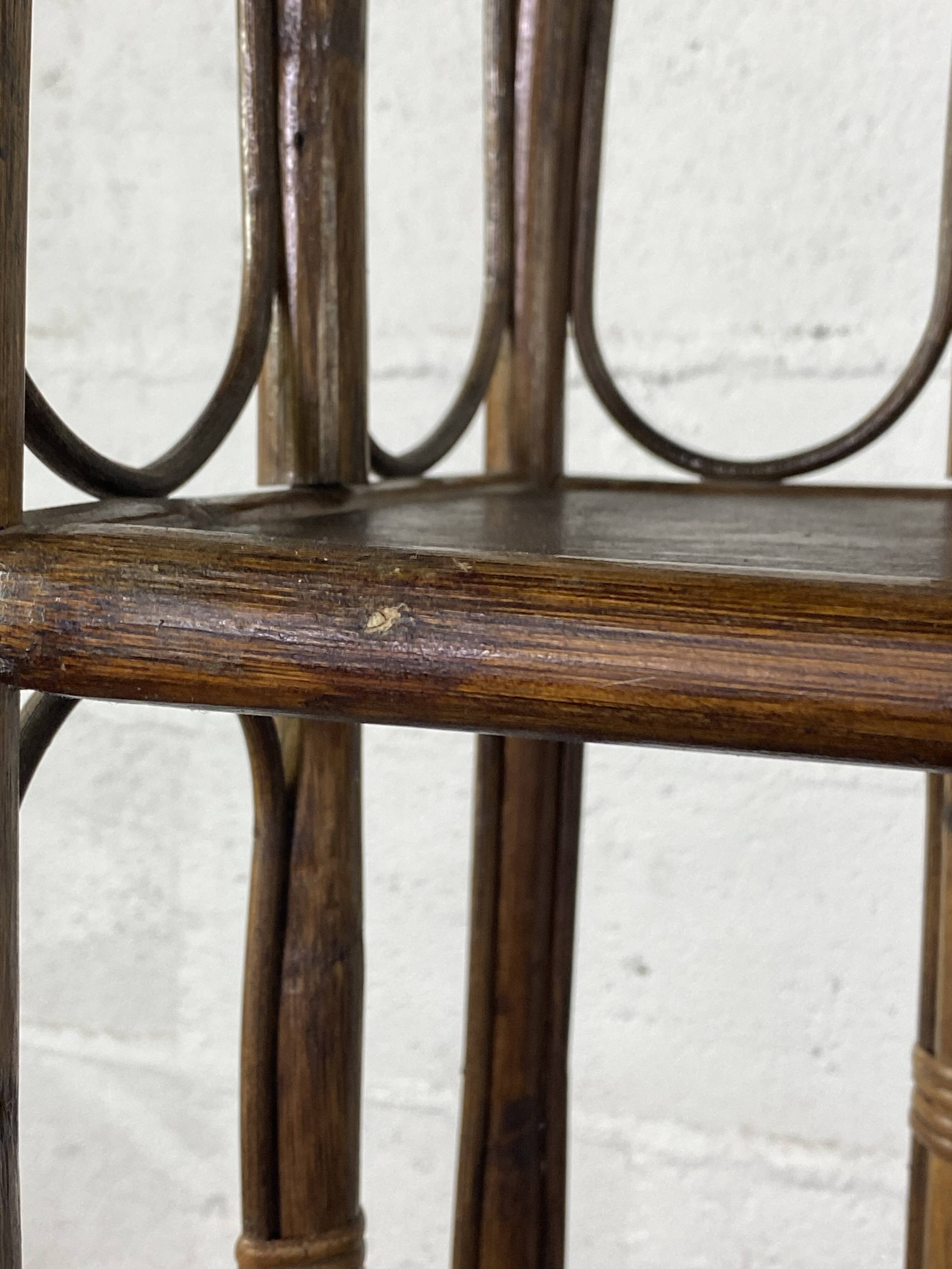 Rattan shelf