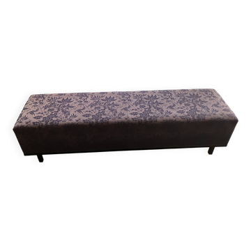 Bench "Grume" Christian Liaigre – Jacquard Fabric with Botanical Patterns