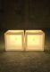 Set of 2 luminous cubes "lux-us" in polyethylene – Max Kistner – 42 x 42