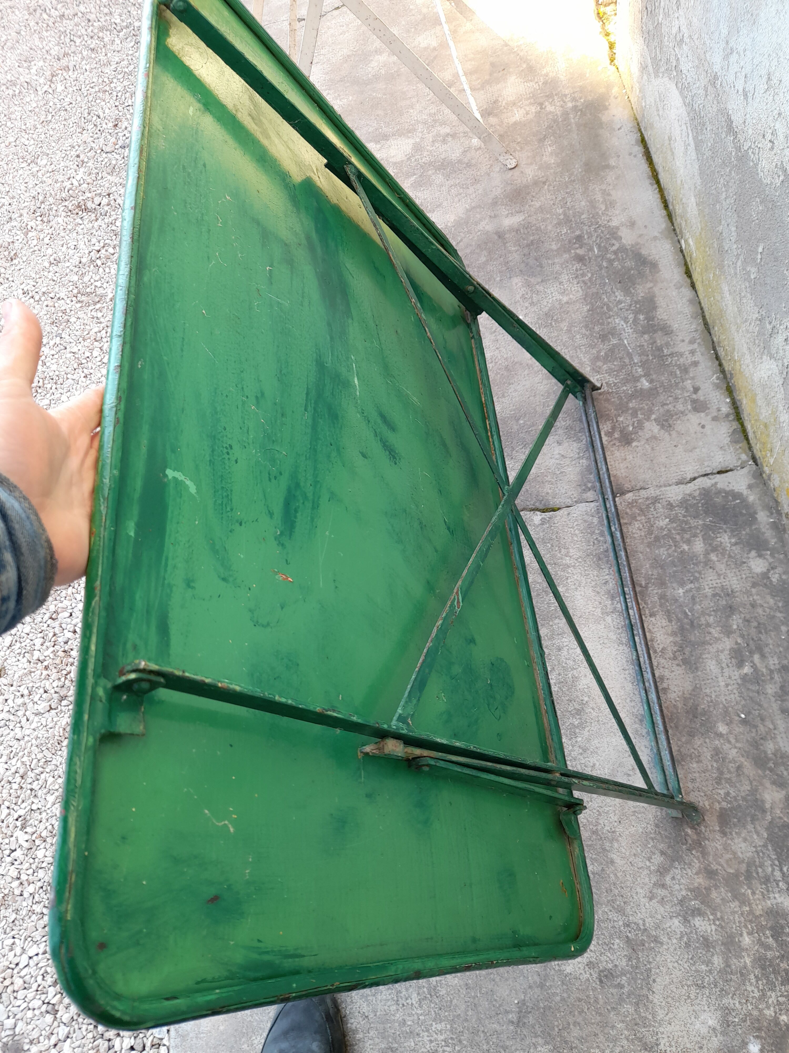 Iron folding garden table