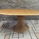 Dining table wood and rattan 1970