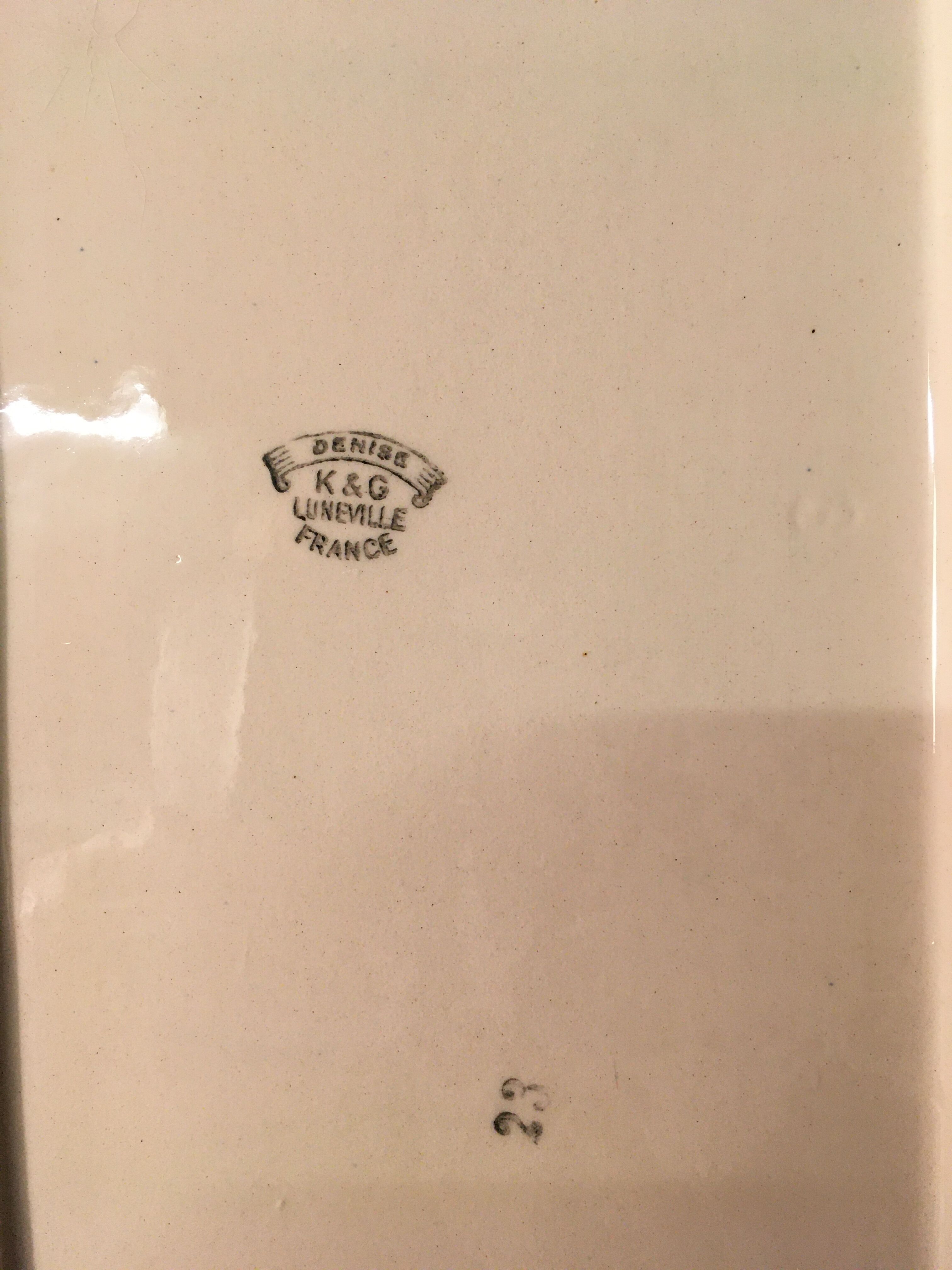 Lunéville model Denise's earthenware cake dish