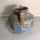 Ancient ART DECO Ceramics Blue Beige Vase Anses 30 Vintage
