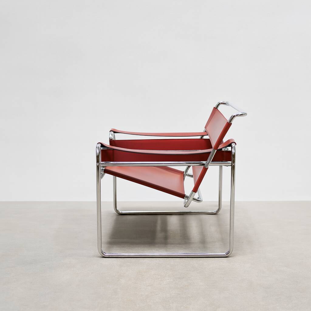 Vintage armchair in the style of the Wassily B3 by Marcel Breuer