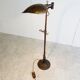 Vintage brass leaf floor lamp 1970s